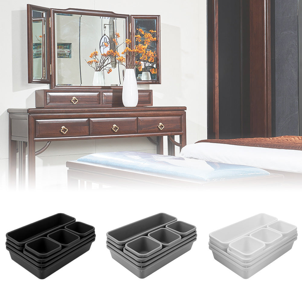 8-Piece Makeup & Drawer Organizer Set