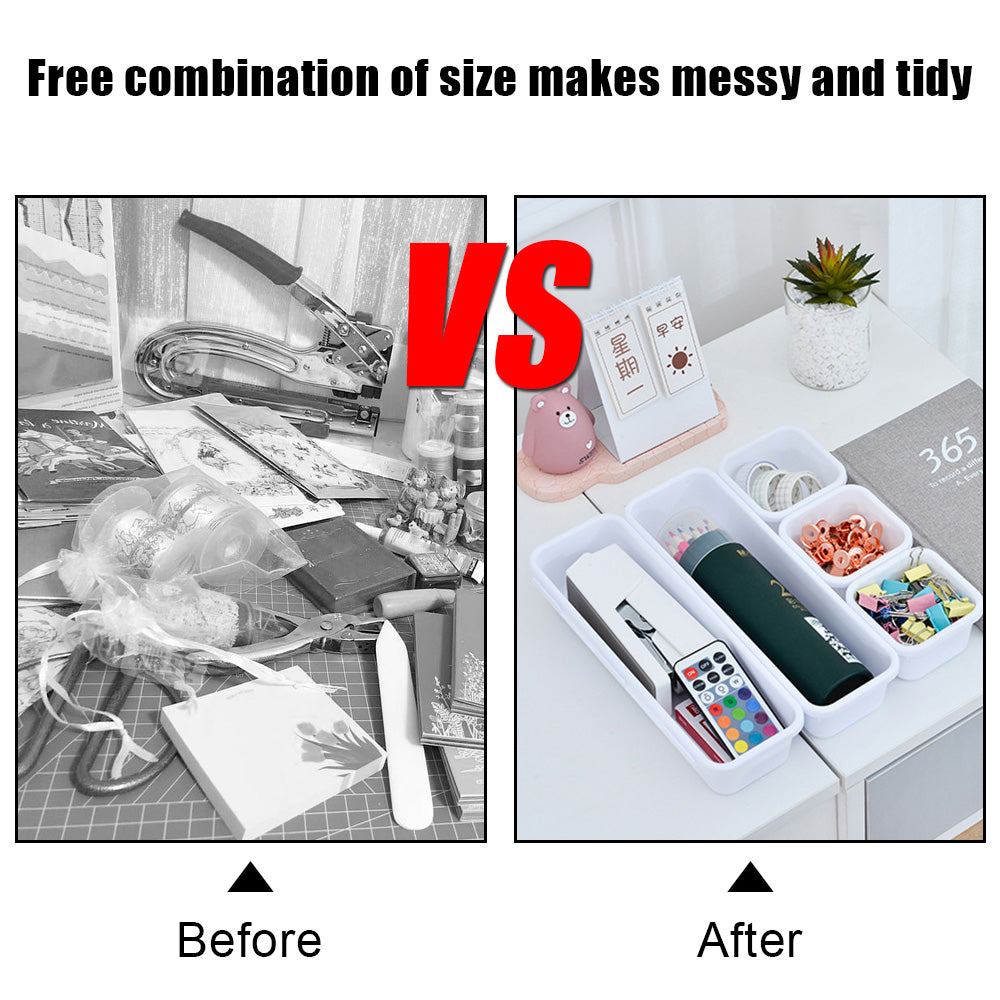 8-Piece Makeup & Drawer Organizer Set