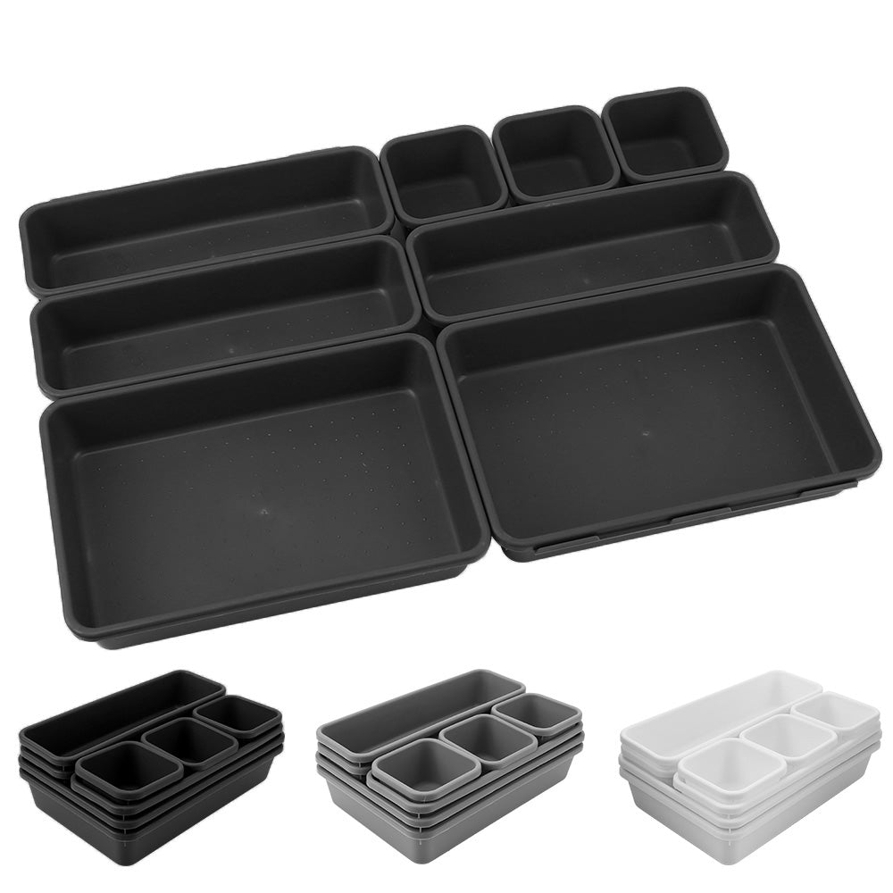 8-Piece Makeup & Drawer Organizer Set