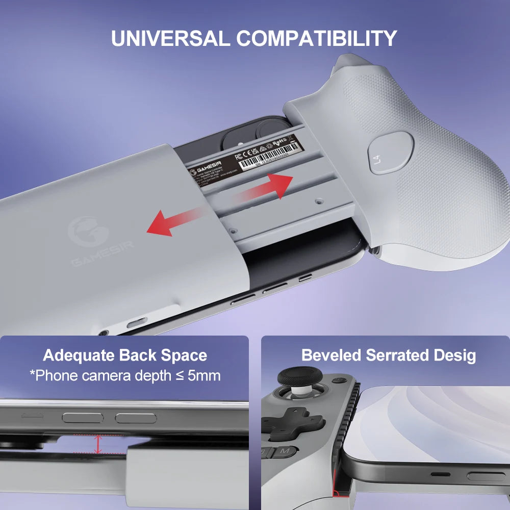 GameSir G8 Galileo Mobile Gaming Controller – Hall Effect Joysticks, USB-C, iOS & Android Compatible