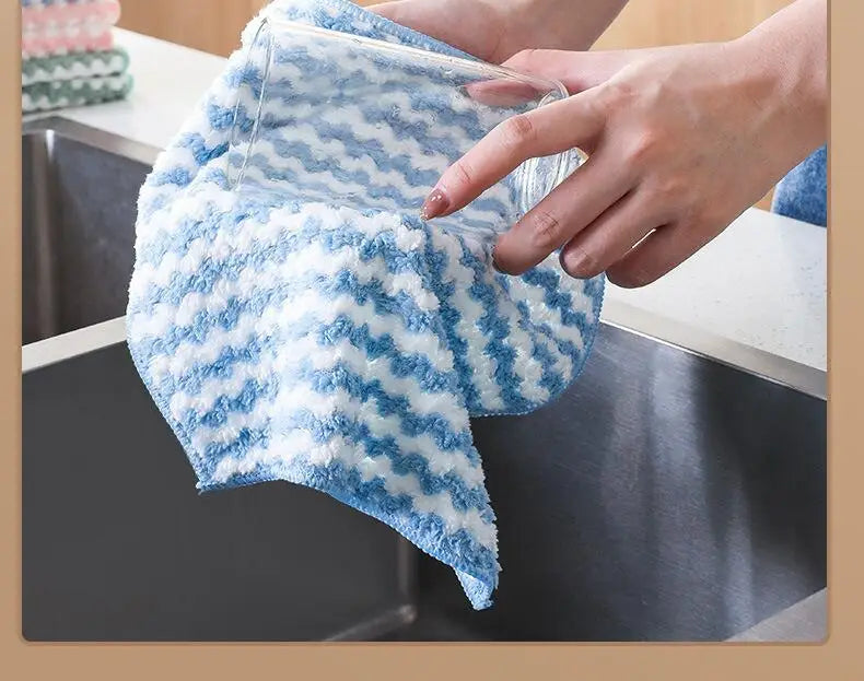 Microfiber Kitchen Dishcloth — Soft, Absorbent & Eco-Friendly Cleaning Cloth