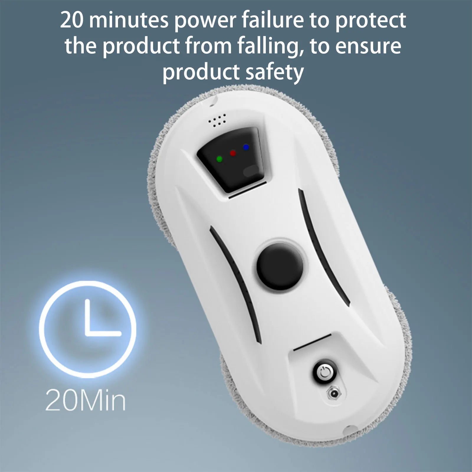 Automatic Window Cleaning Robot – 5600PA Dual Suction, 3 Modes, UPS Backup, Streak-Free Glass Cleaner