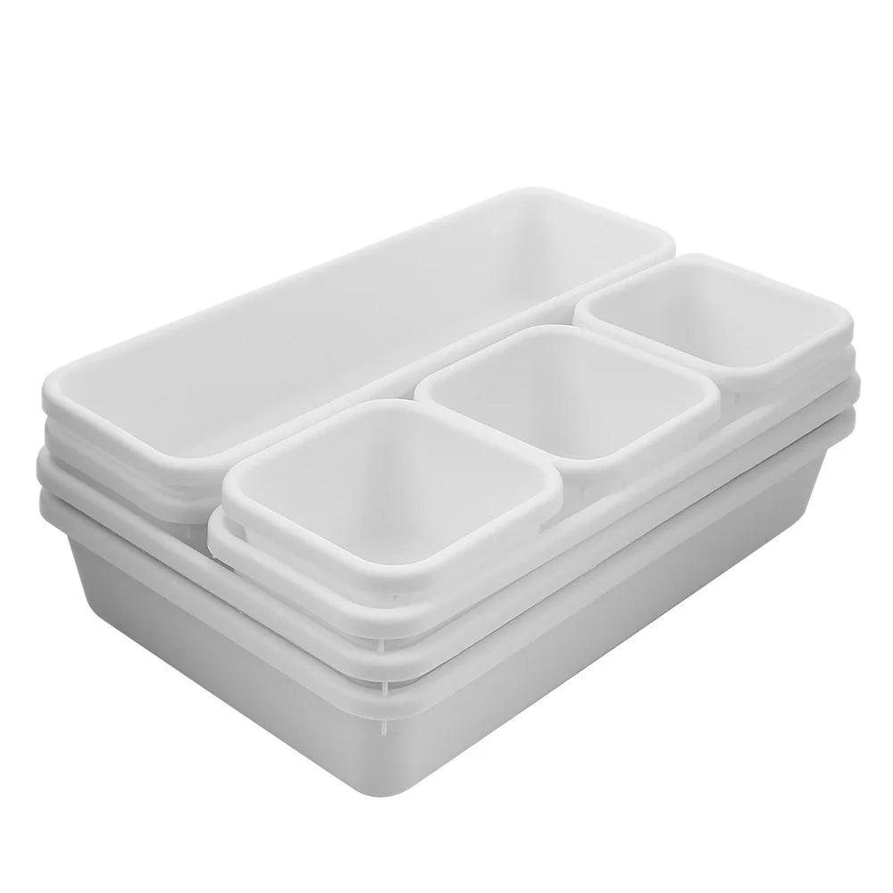 8-Piece Makeup & Drawer Organizer Set
