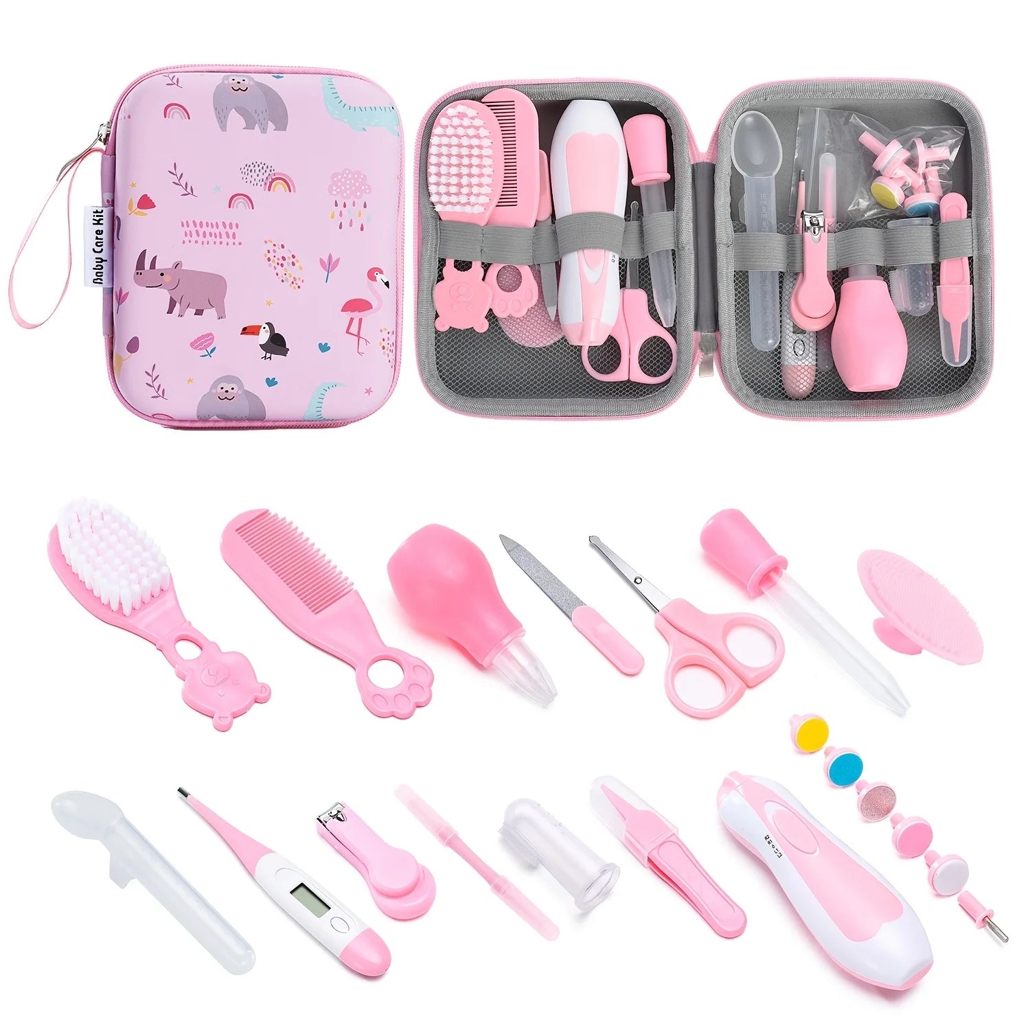 20-Piece Healthcare & Grooming Kit with Portable Case