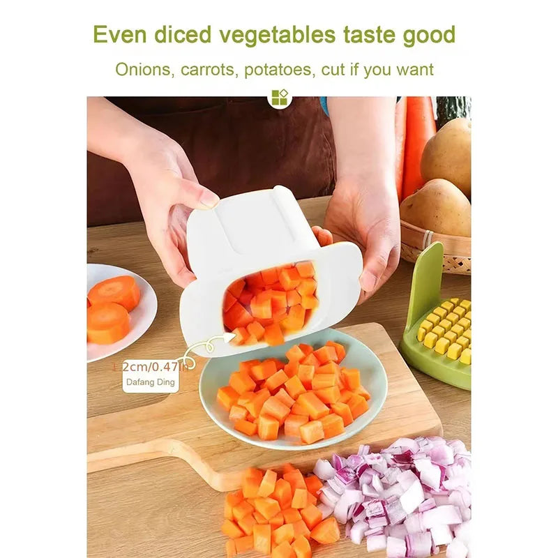 Multifunctional Vegetable Chopper & Onion Dicer – Stainless Steel Blades, Ergonomic Handle, Easy Meal Prep