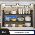 Expandable Under Sink & Cabinet Shelf Organizer – Multi-Use Storage Rack for Kitchen & Bathroom