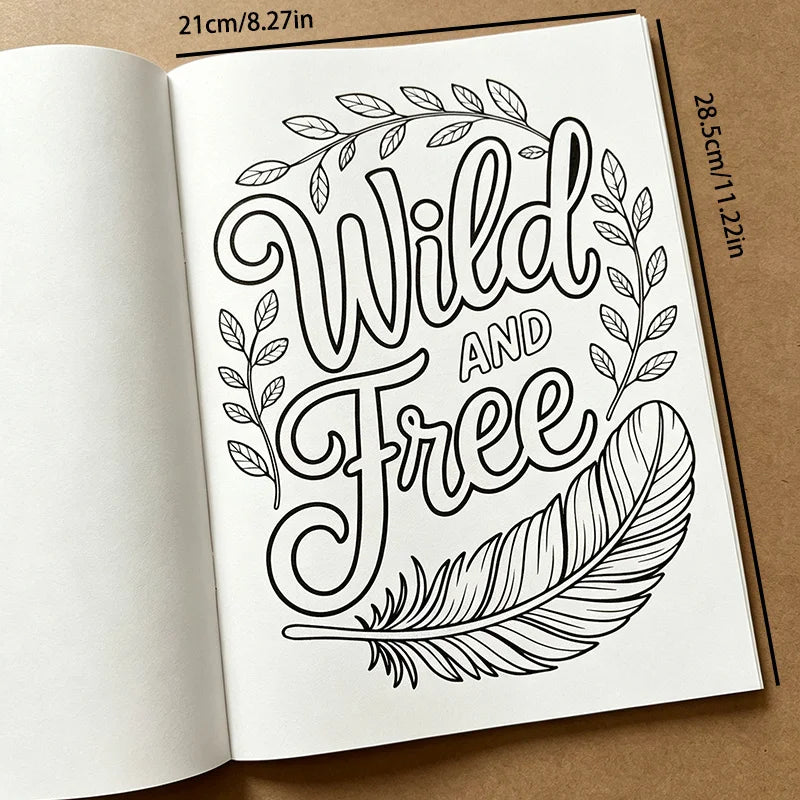 Self-Care Mental Health Coloring Book — Stress & Anxiety Relief Workbook