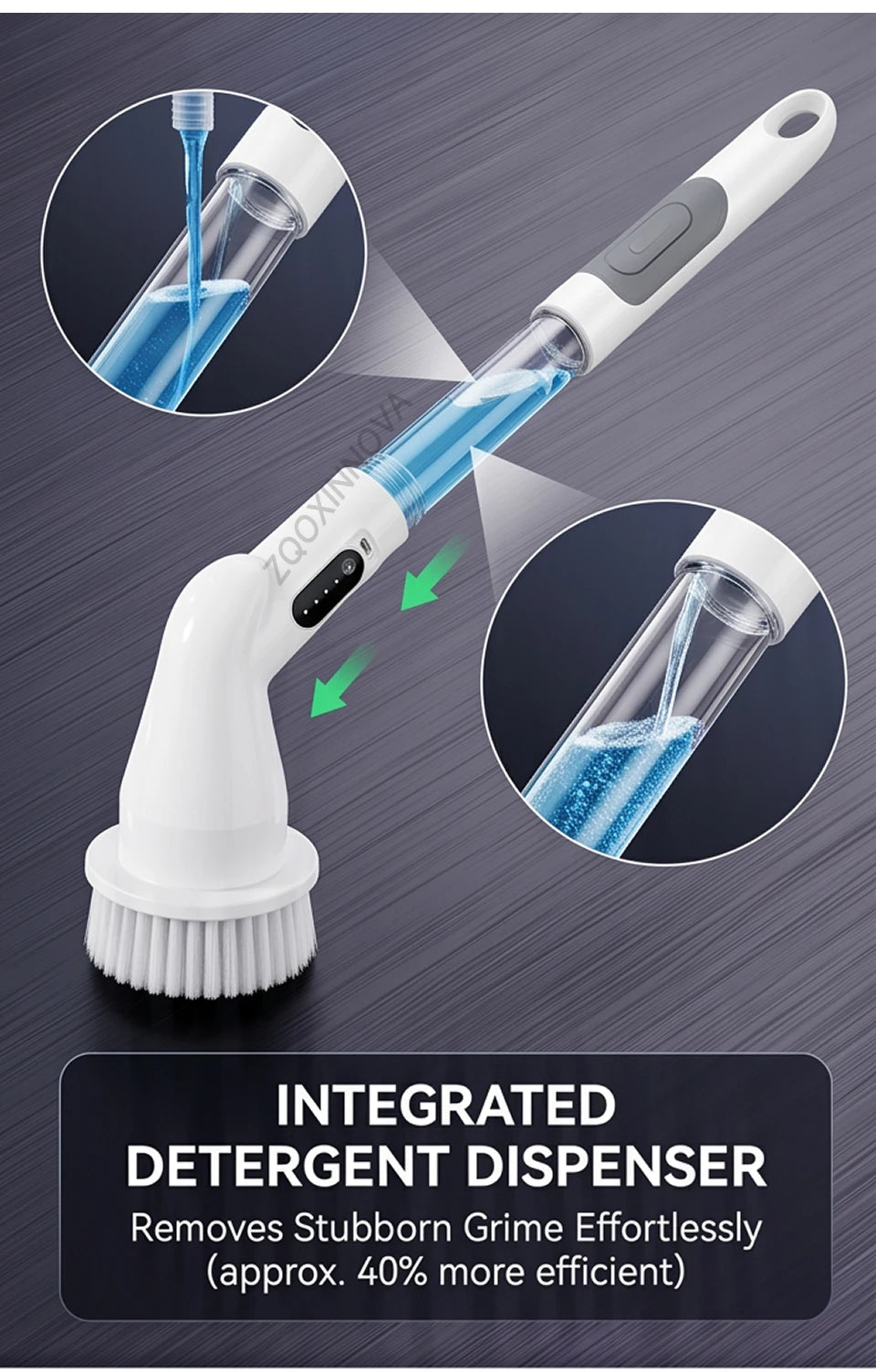 Cordless Electric Spin Scrubber — Rechargeable Multipurpose Cleaning Brush