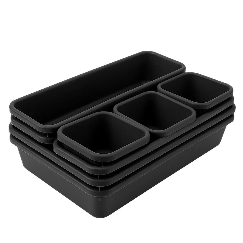 8-Piece Makeup & Drawer Organizer Set