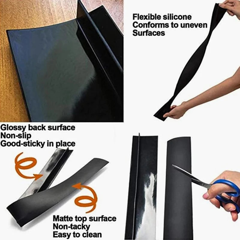 Silicone Stove Counter Gap Cover – T-Shape Heat-Resistant Slit Filler for Kitchen