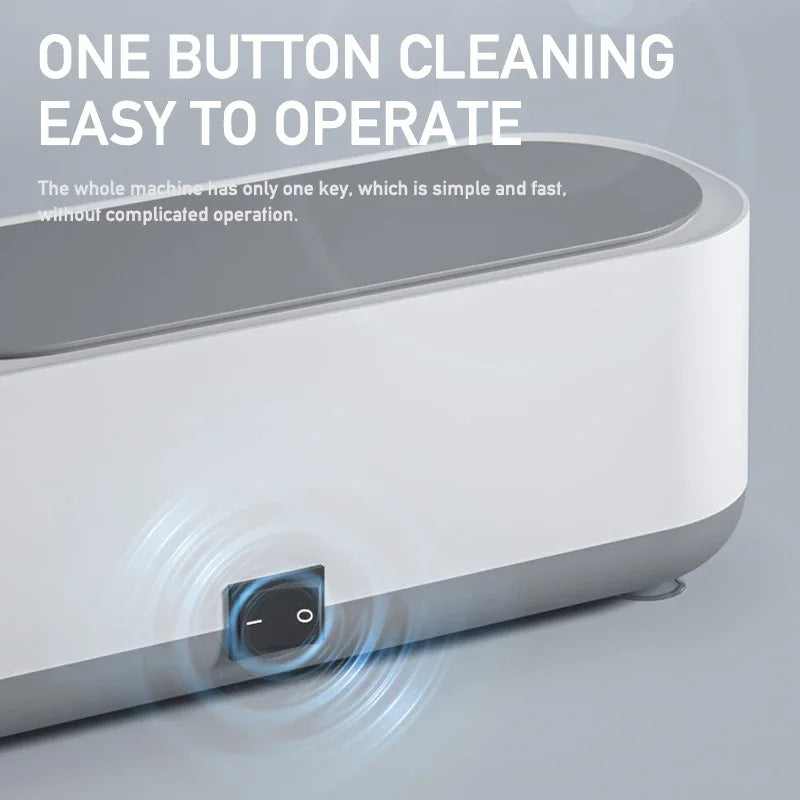 Mini Ultrasonic Cleaning Machine for Jewelry, Glasses & Watches (Battery Not Included)