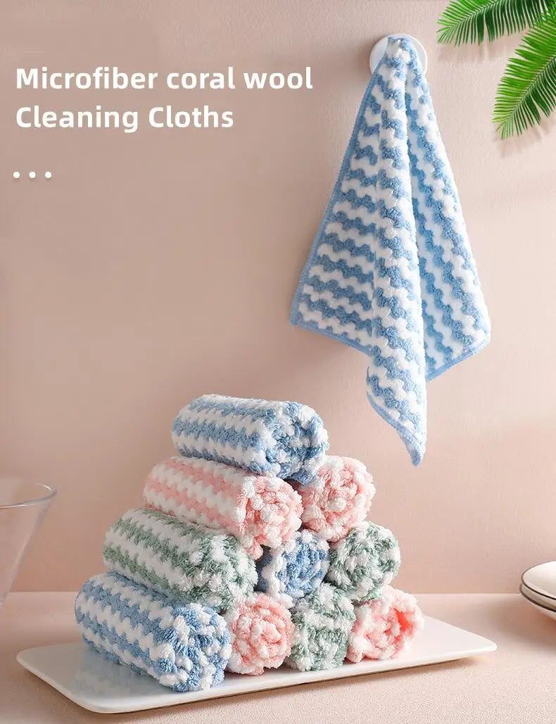 Microfiber Kitchen Dishcloth — Soft, Absorbent & Eco-Friendly Cleaning Cloth