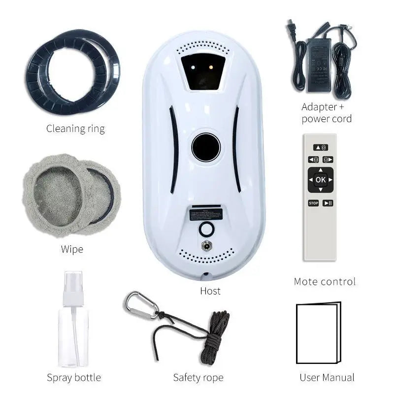 Automatic Window Cleaning Robot – 5600PA Dual Suction, 3 Modes, UPS Backup, Streak-Free Glass Cleaner