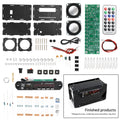 Bluetooth 5.0 Speaker DIY Kit – FM Radio, 12-LED Level Indicator, USB/SD Playback, Remote Control