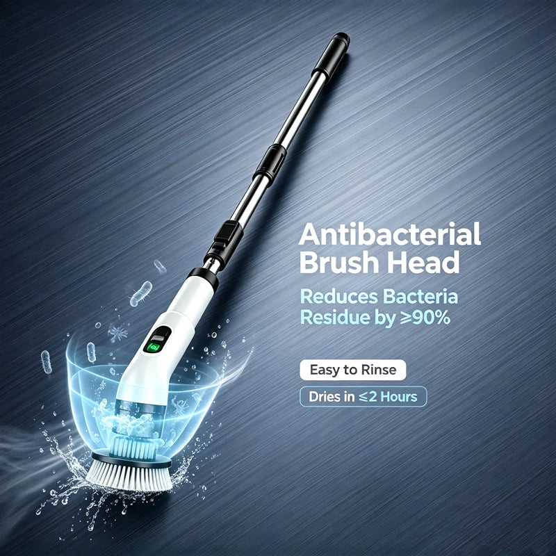Cordless Electric Spin Scrubber — Rechargeable Multipurpose Cleaning Brush