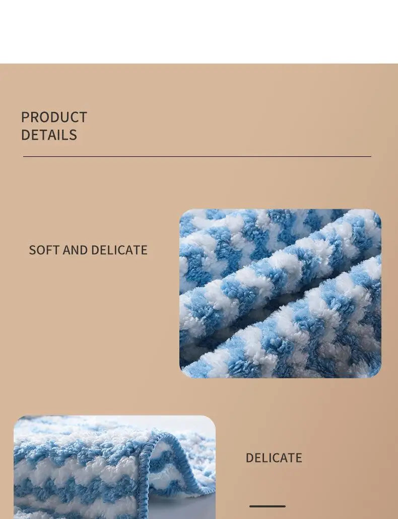 Microfiber Kitchen Dishcloth — Soft, Absorbent & Eco-Friendly Cleaning Cloth