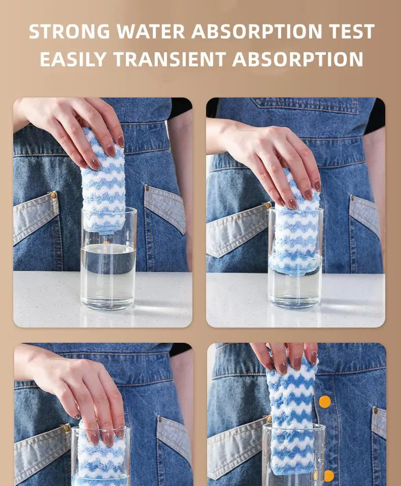 Microfiber Kitchen Dishcloth — Soft, Absorbent & Eco-Friendly Cleaning Cloth