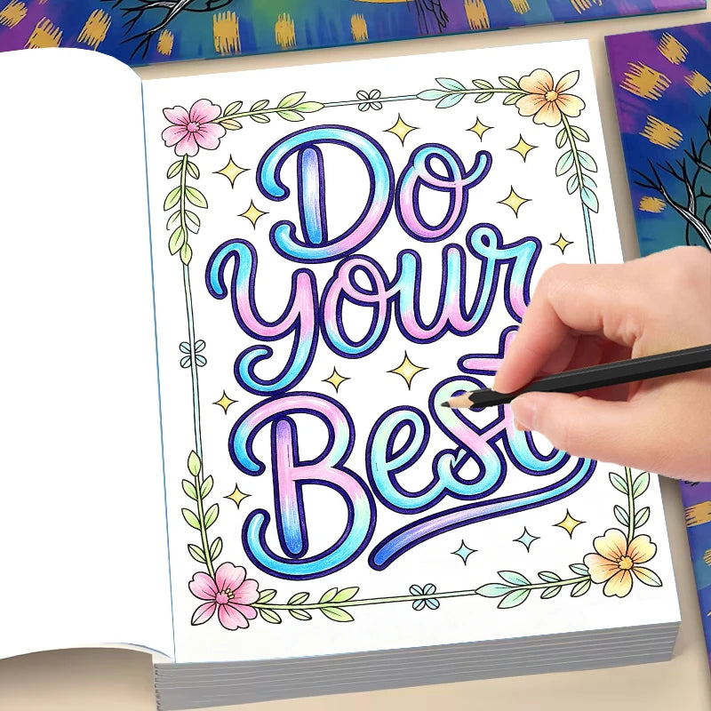 Self-Care Mental Health Coloring Book — Stress & Anxiety Relief Workbook