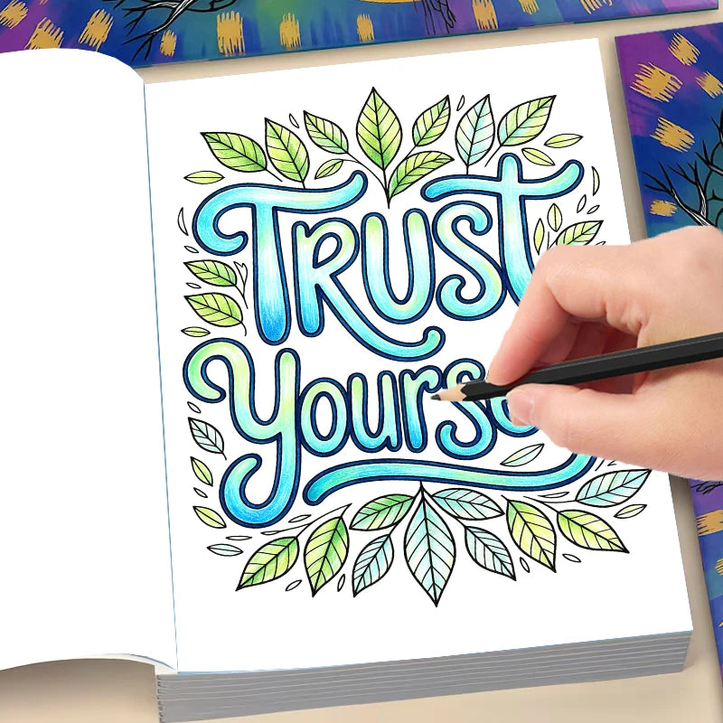 Self-Care Mental Health Coloring Book — Stress & Anxiety Relief Workbook