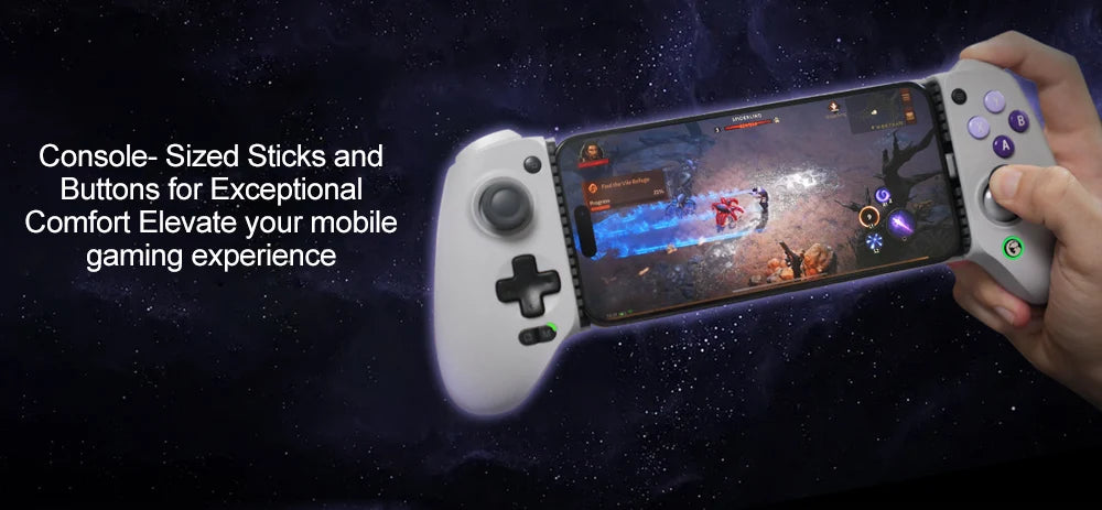 GameSir G8 Galileo Mobile Gaming Controller – Hall Effect Joysticks, USB-C, iOS & Android Compatible