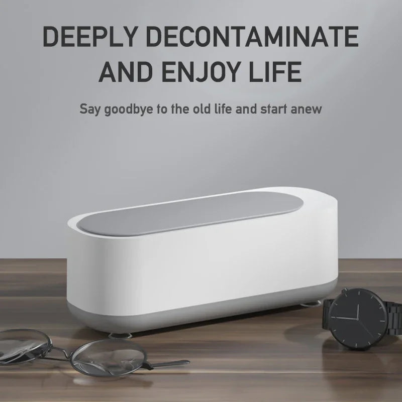 Mini Ultrasonic Cleaning Machine for Jewelry, Glasses & Watches (Battery Not Included)