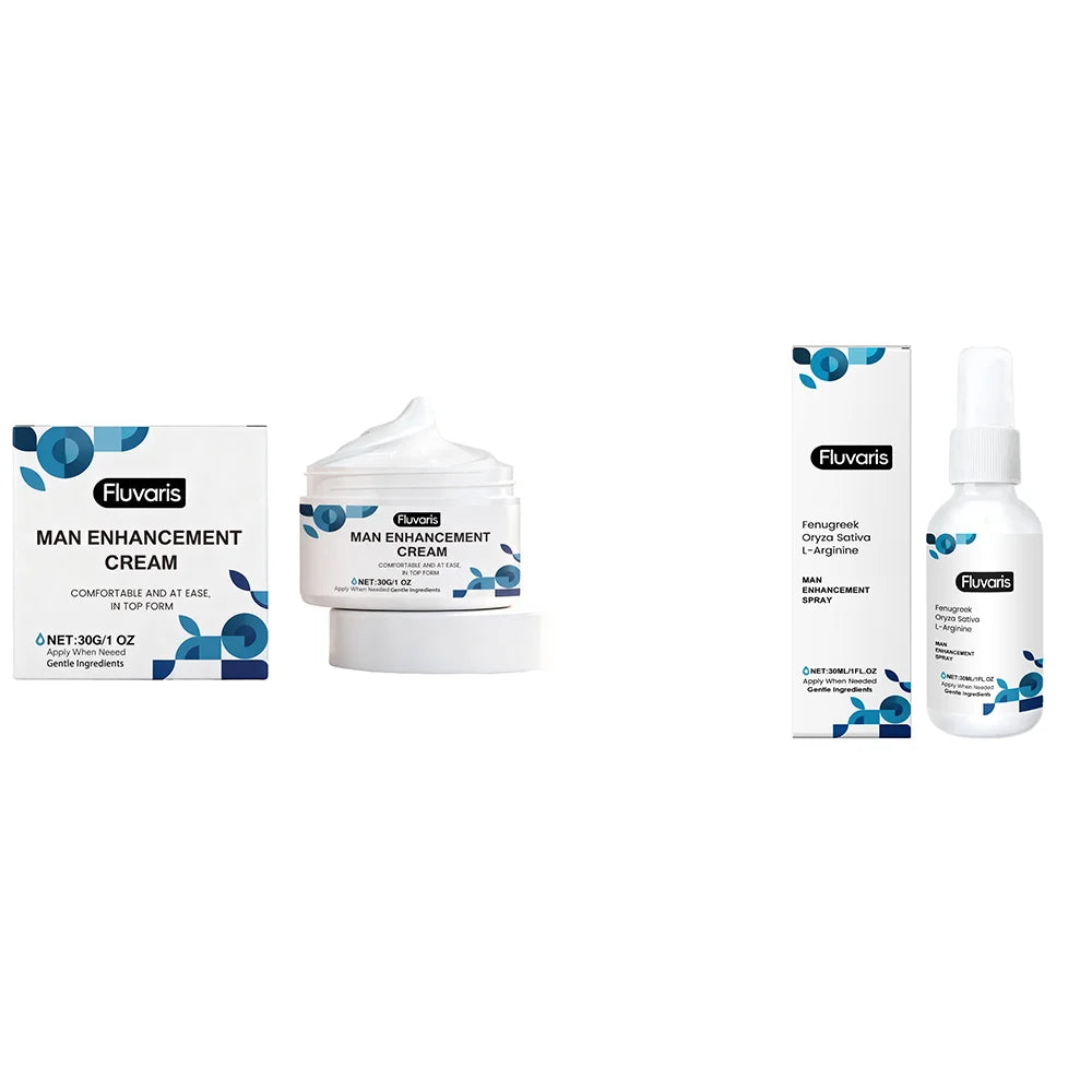 Men's Plant-Extract Intimate Care Cream & Spray — Hydrating & Firming