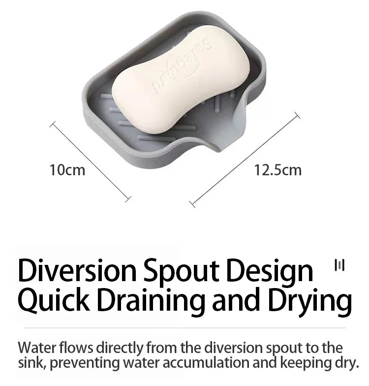 Silicone Kitchen Sink Sponge Holder – Auto-Draining Sink Caddy Organizer