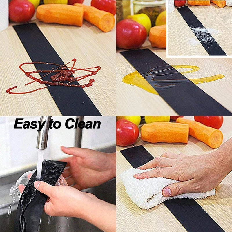 Silicone Stove Counter Gap Cover – T-Shape Heat-Resistant Slit Filler for Kitchen