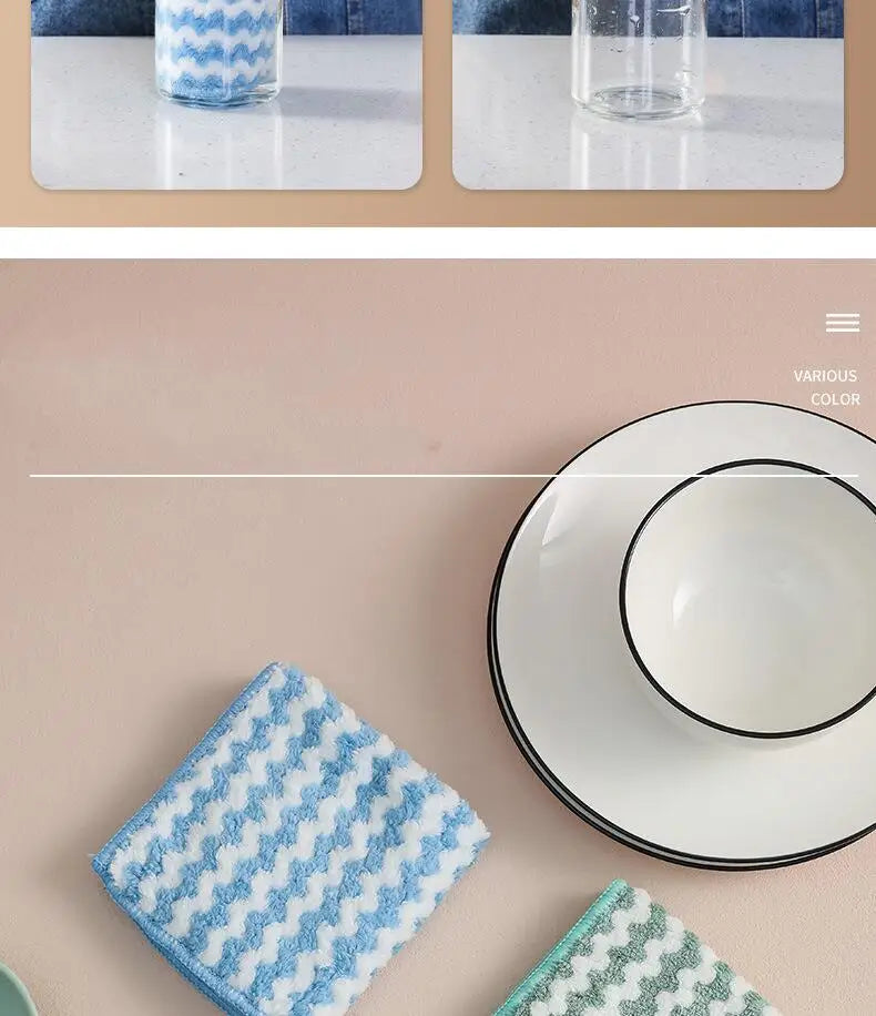 Microfiber Kitchen Dishcloth — Soft, Absorbent & Eco-Friendly Cleaning Cloth