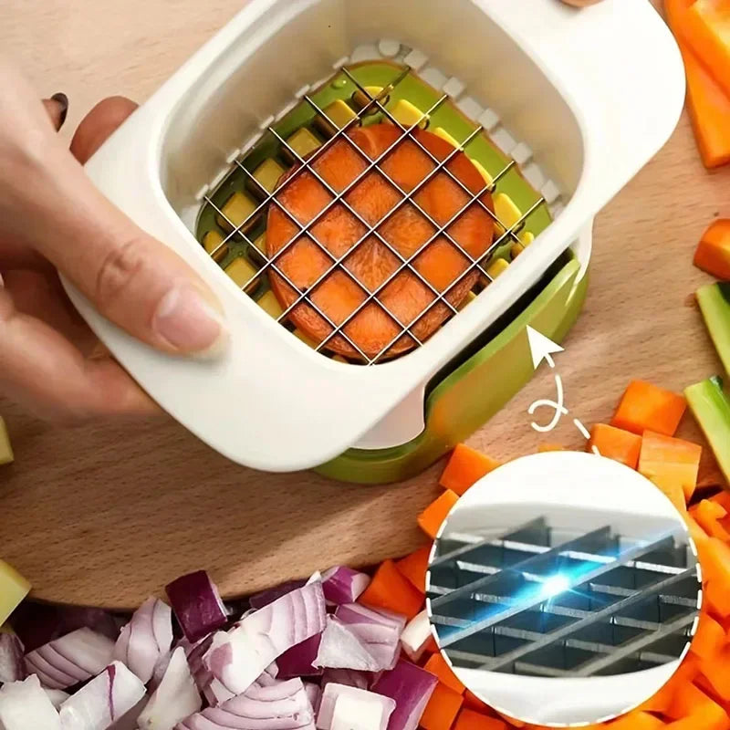 Multifunctional Vegetable Chopper & Onion Dicer – Stainless Steel Blades, Ergonomic Handle, Easy Meal Prep