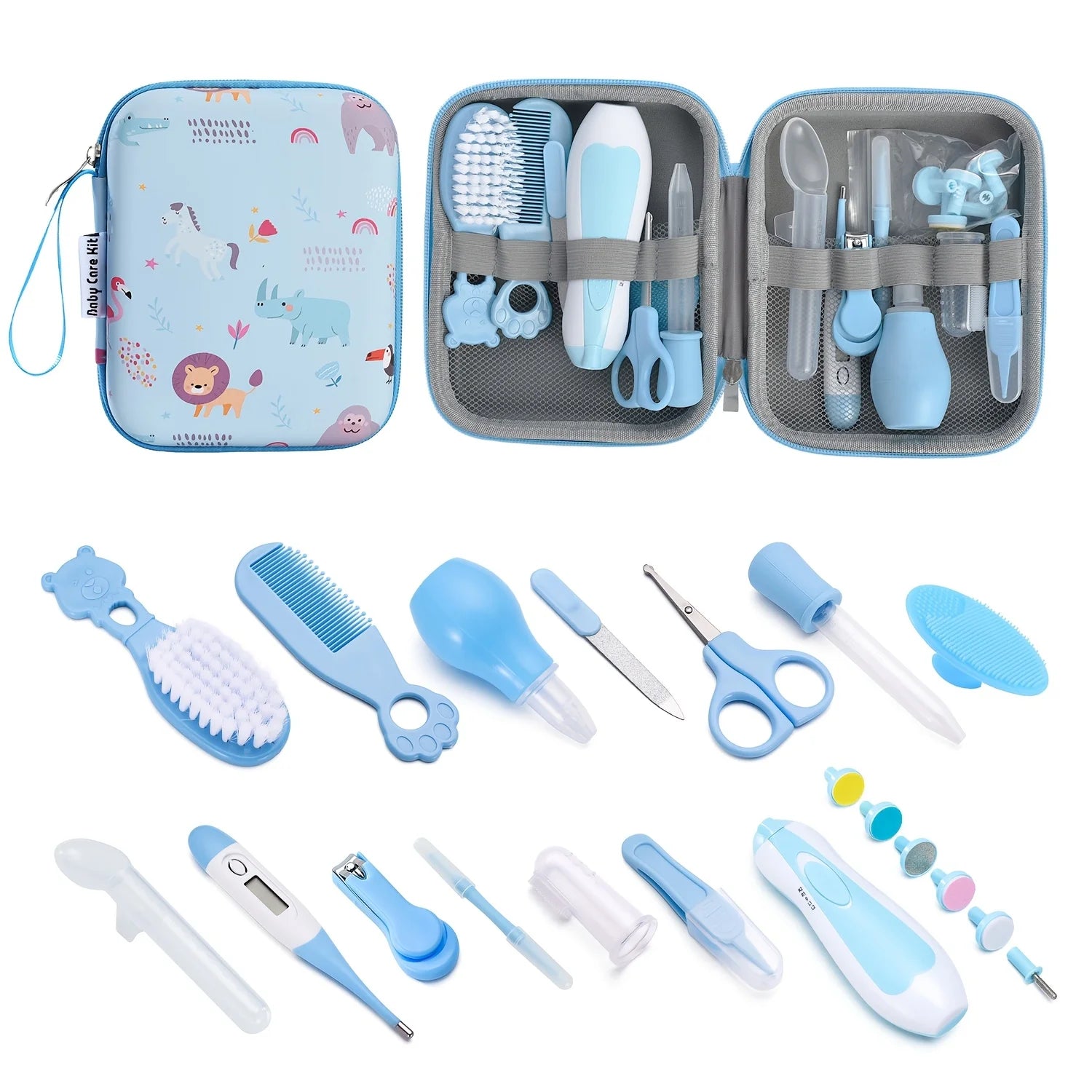 20-Piece Healthcare & Grooming Kit with Portable Case