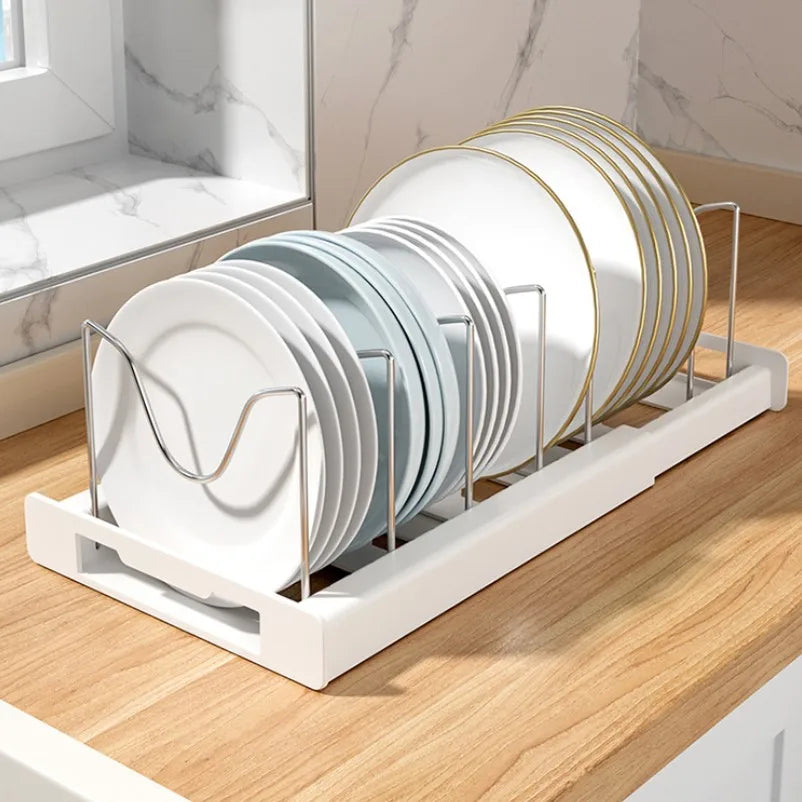Expandable Cabinet Pot & Pan Organizer – Adjustable Divider Rack for Pots, Pans & Lids