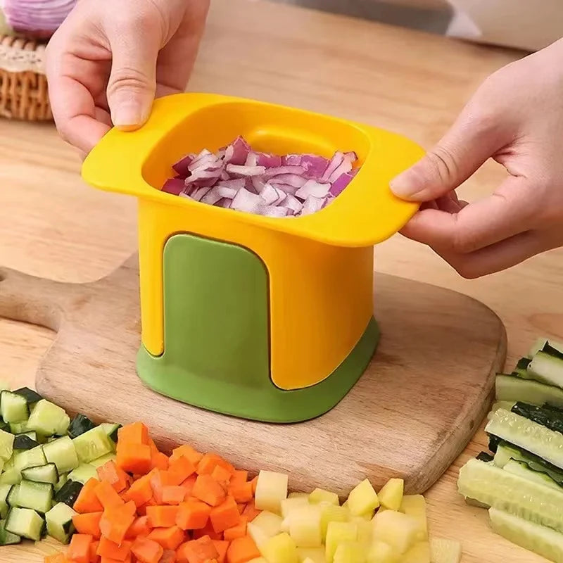 Multifunctional Vegetable Chopper & Onion Dicer – Stainless Steel Blades, Ergonomic Handle, Easy Meal Prep