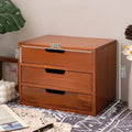 Japanese-Style Wooden Storage Drawers – Minimalist Solid Wood Desk Organizer, 1–4 Drawer Options