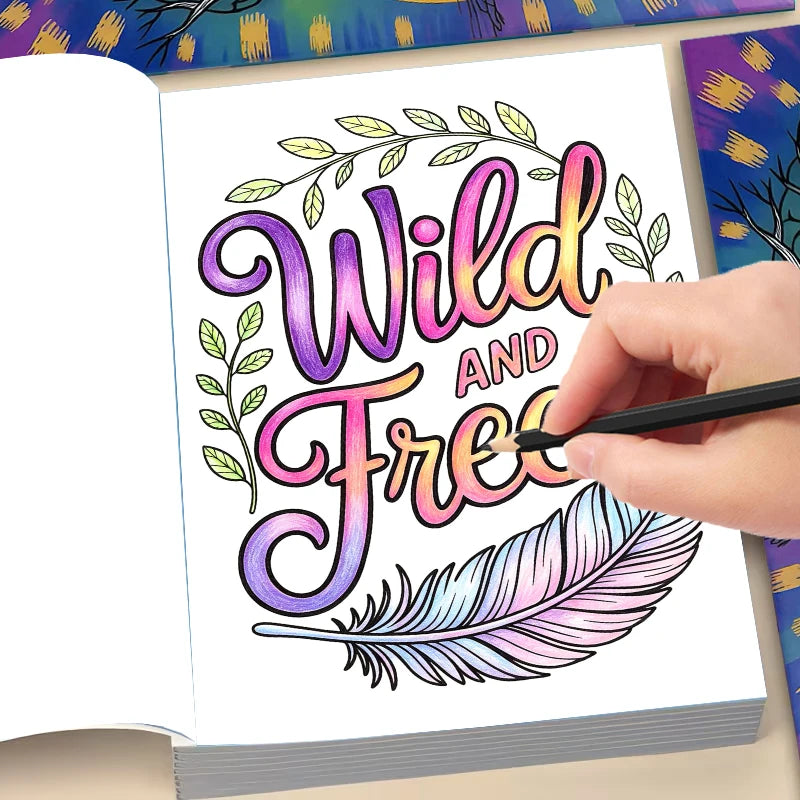 Self-Care Mental Health Coloring Book — Stress & Anxiety Relief Workbook
