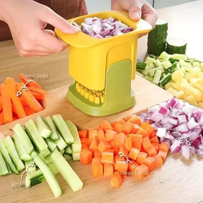 Multifunctional Vegetable Chopper & Onion Dicer – Stainless Steel Blades, Ergonomic Handle, Easy Meal Prep
