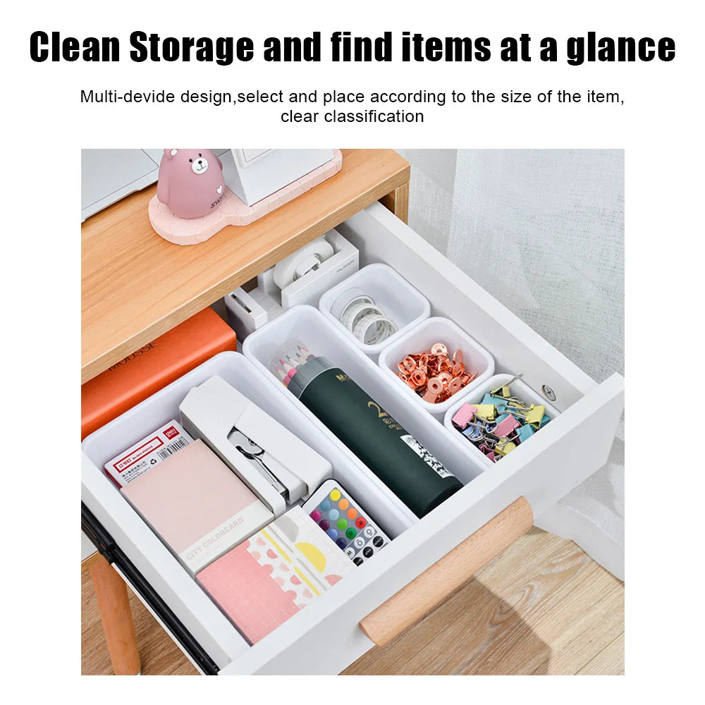 8-Piece Makeup & Drawer Organizer Set