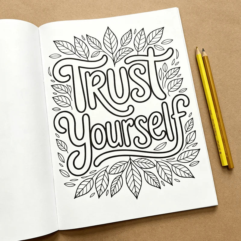 Self-Care Mental Health Coloring Book — Stress & Anxiety Relief Workbook