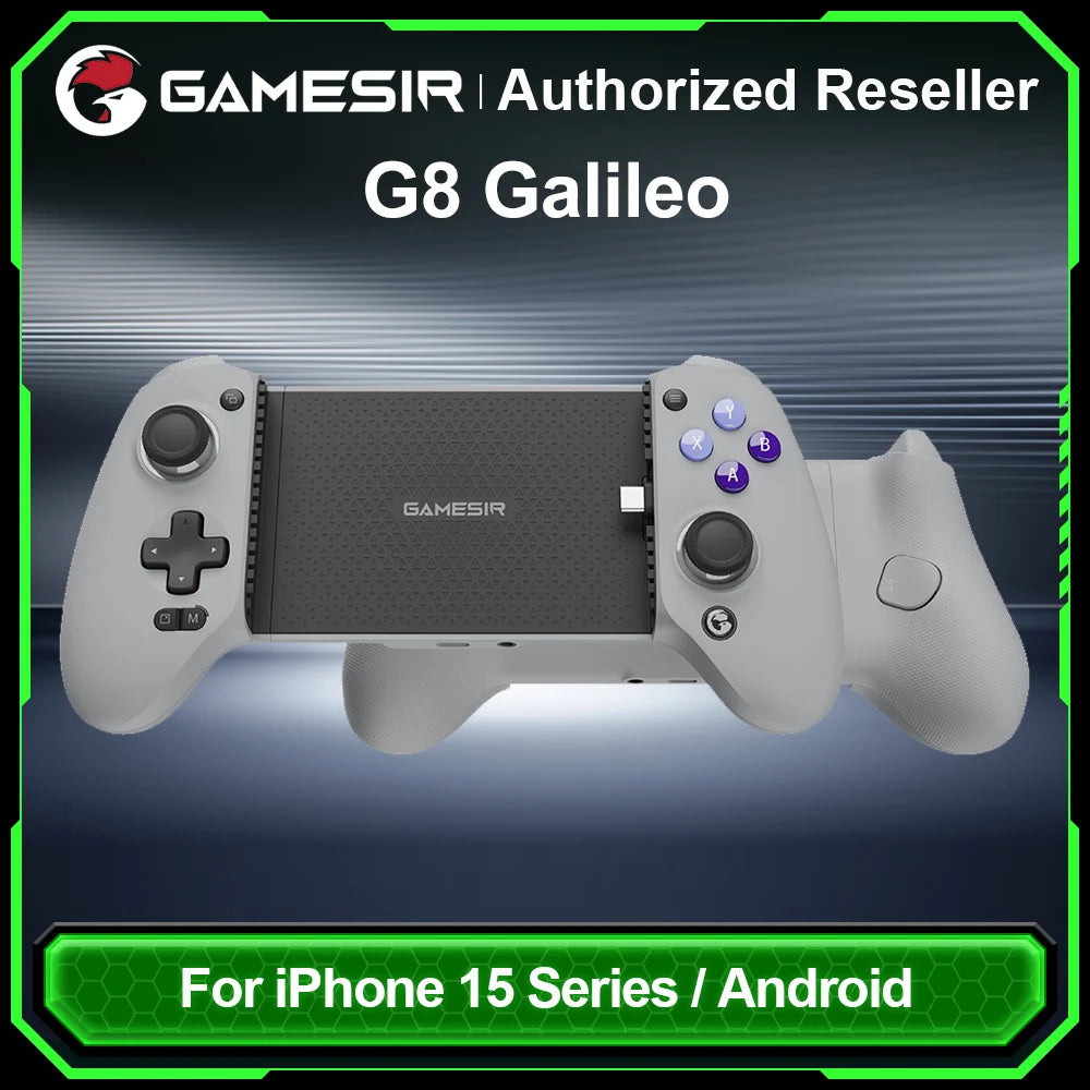 GameSir G8 Galileo Mobile Gaming Controller – Hall Effect Joysticks, USB-C, iOS & Android Compatible