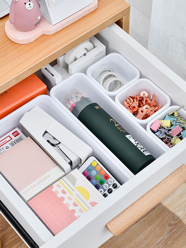8-Piece Makeup & Drawer Organizer Set